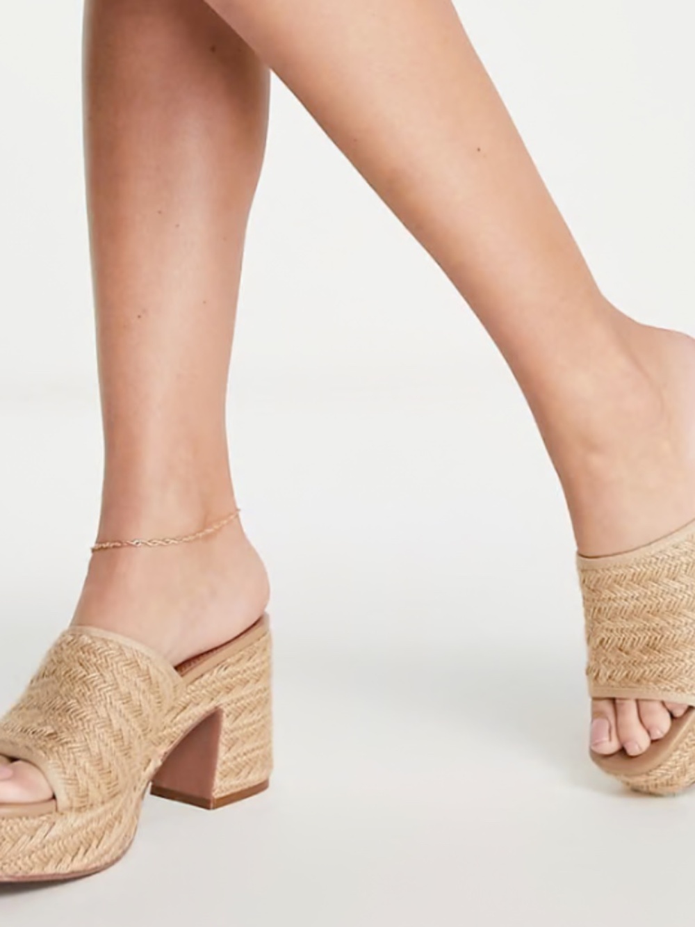 Heeled Platform Mules